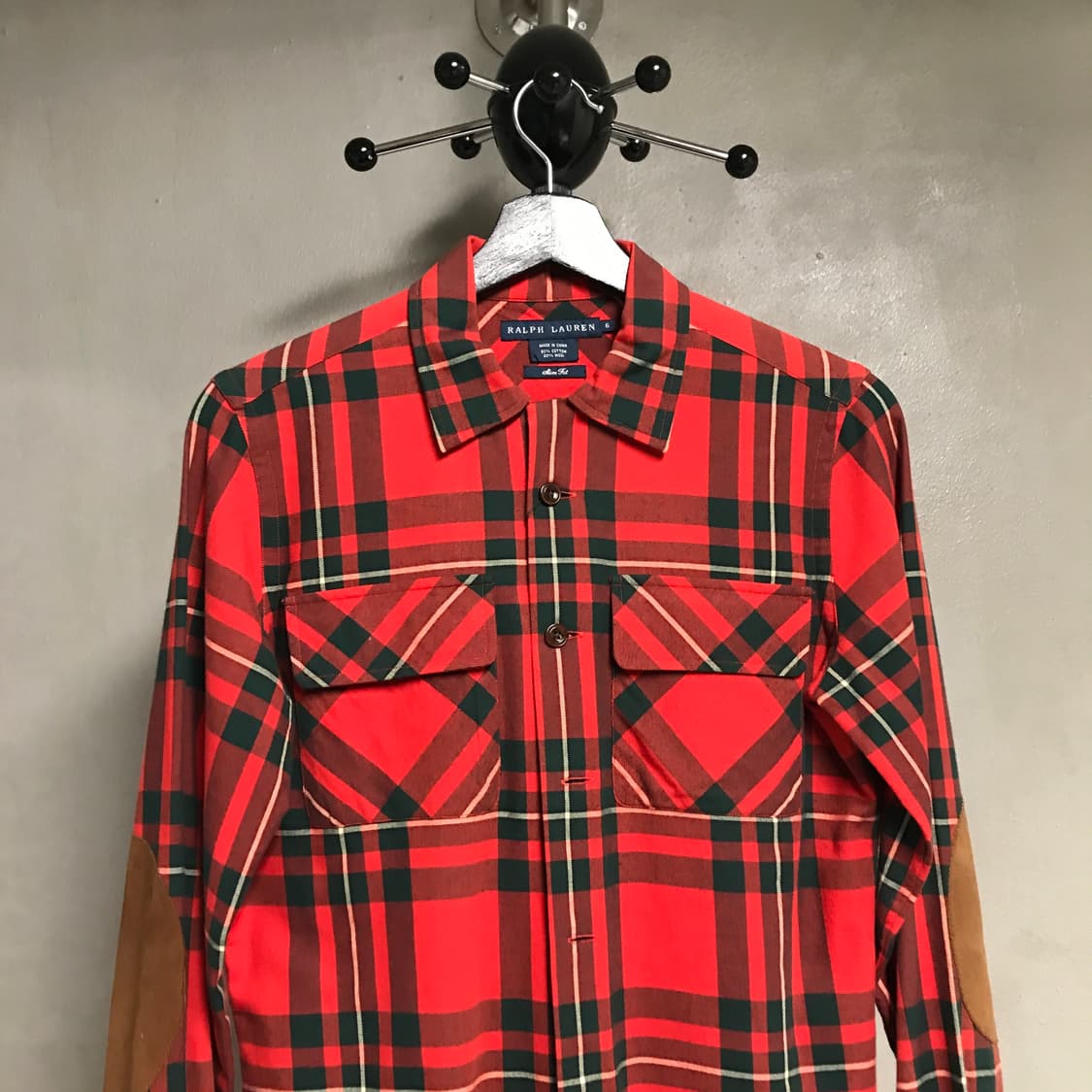폴로 랄프로렌 패치 체크 셔츠 6(W) 상품이미지2