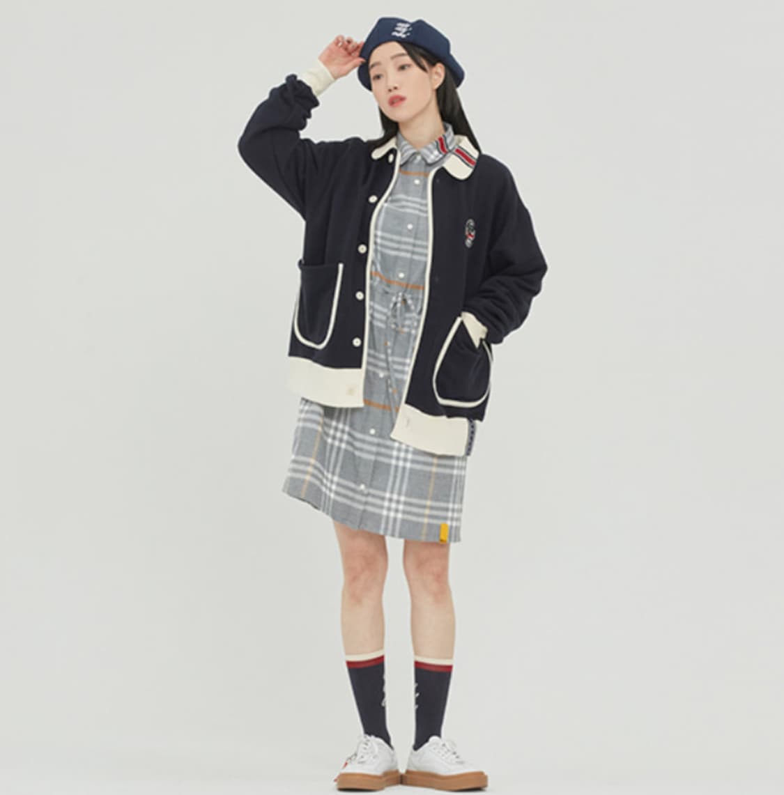 (미착용 새것)로멘틱 크라운 코튼 가디건 M 남여공용 상품이미지9