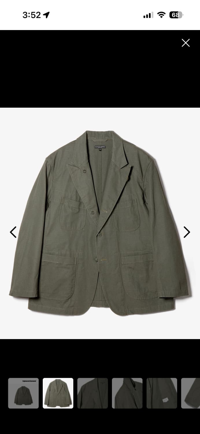 (새상품)엔지니어드가먼츠 배드포드 셋업 상품이미지1