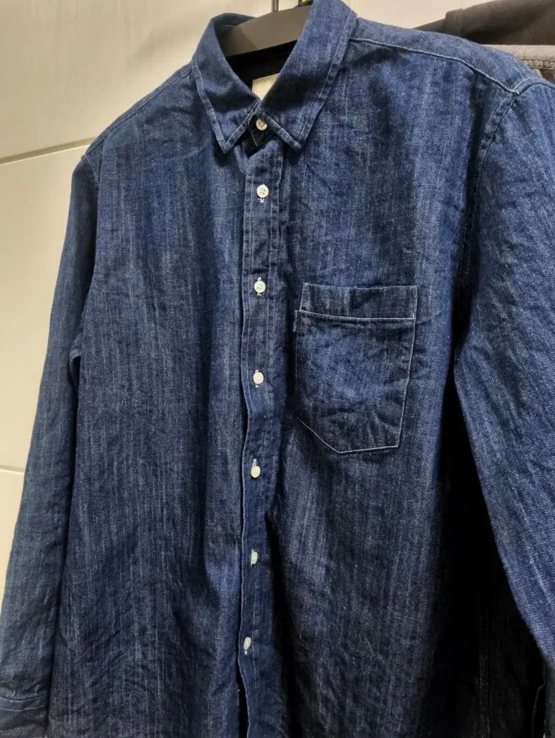 포터리 버튼다운 데님 셔츠 2사이즈 상품이미지1