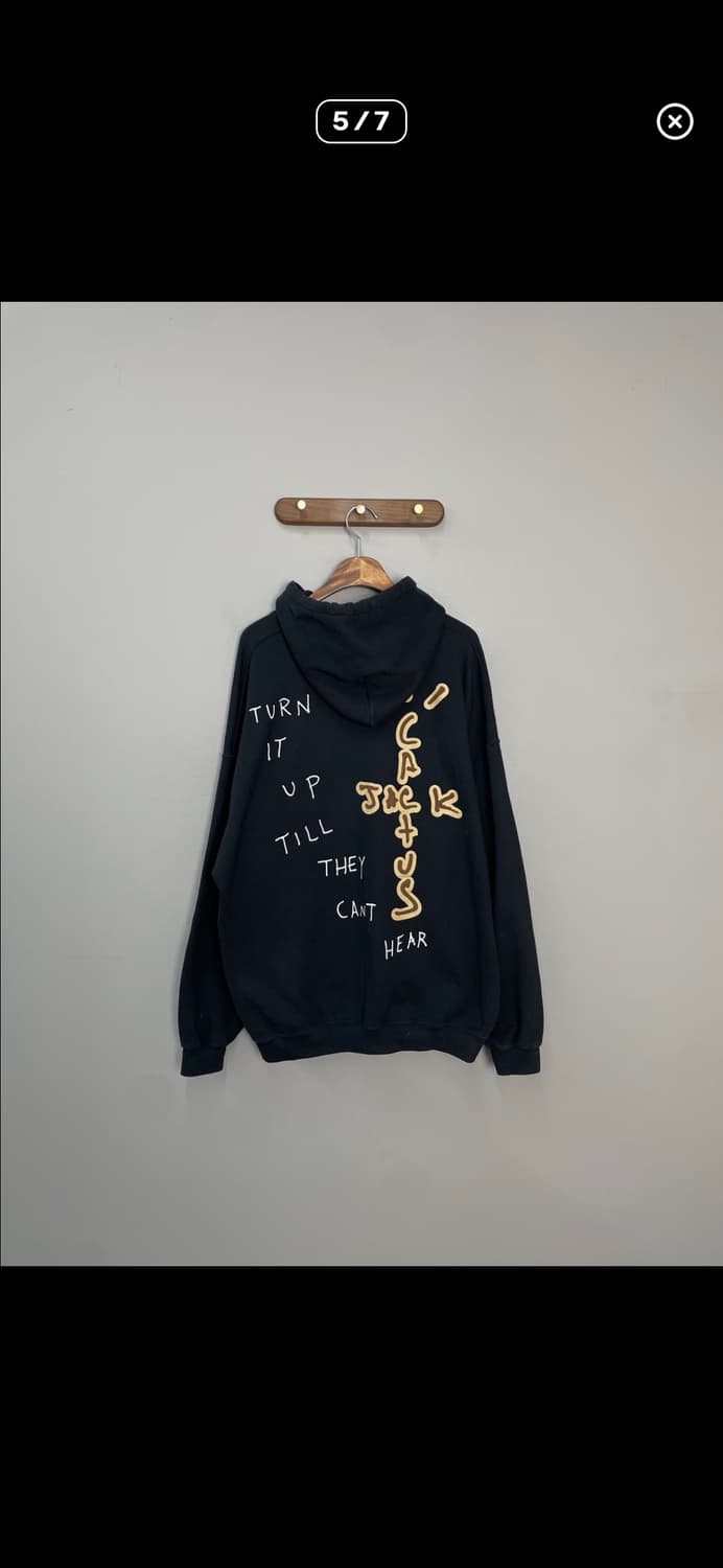 트래비스스캇 머천다이즈 블랙 후드티 A3673 상품이미지4