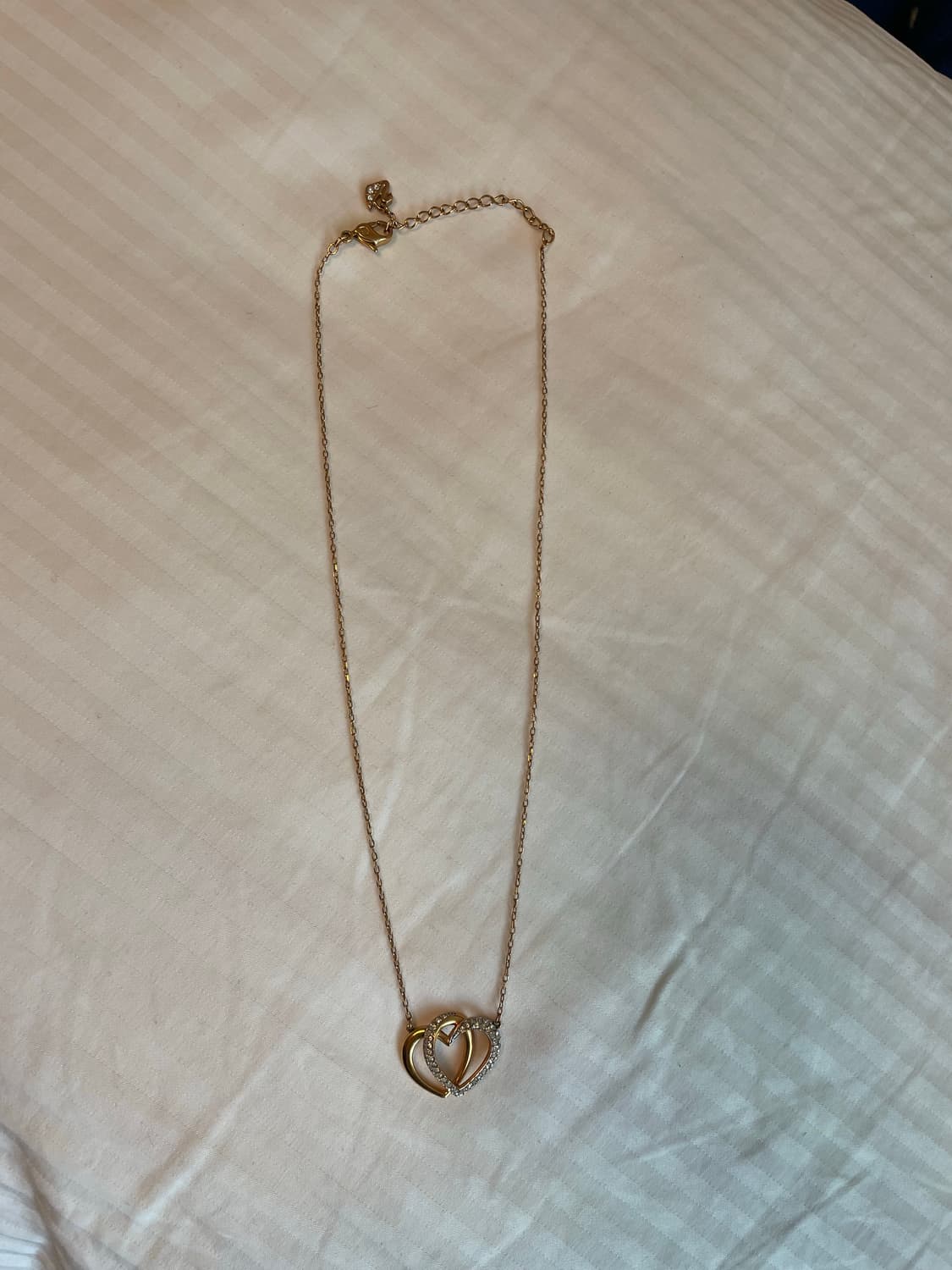 스와로브스키 정품 디어 하트 목걸이 네크리스 골드컬러 크리스탈 상품이미지4