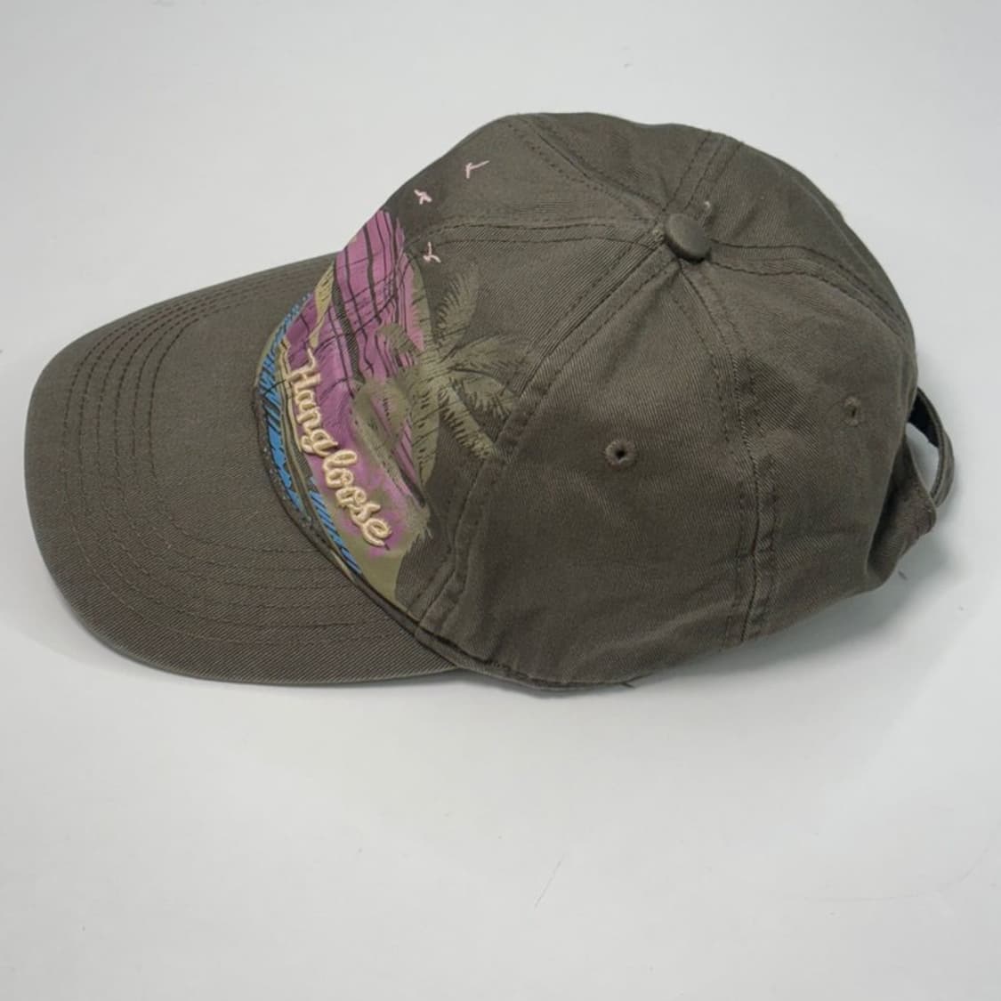 NEWYORKER 그래픽 자수 캡 올리브 상품이미지2