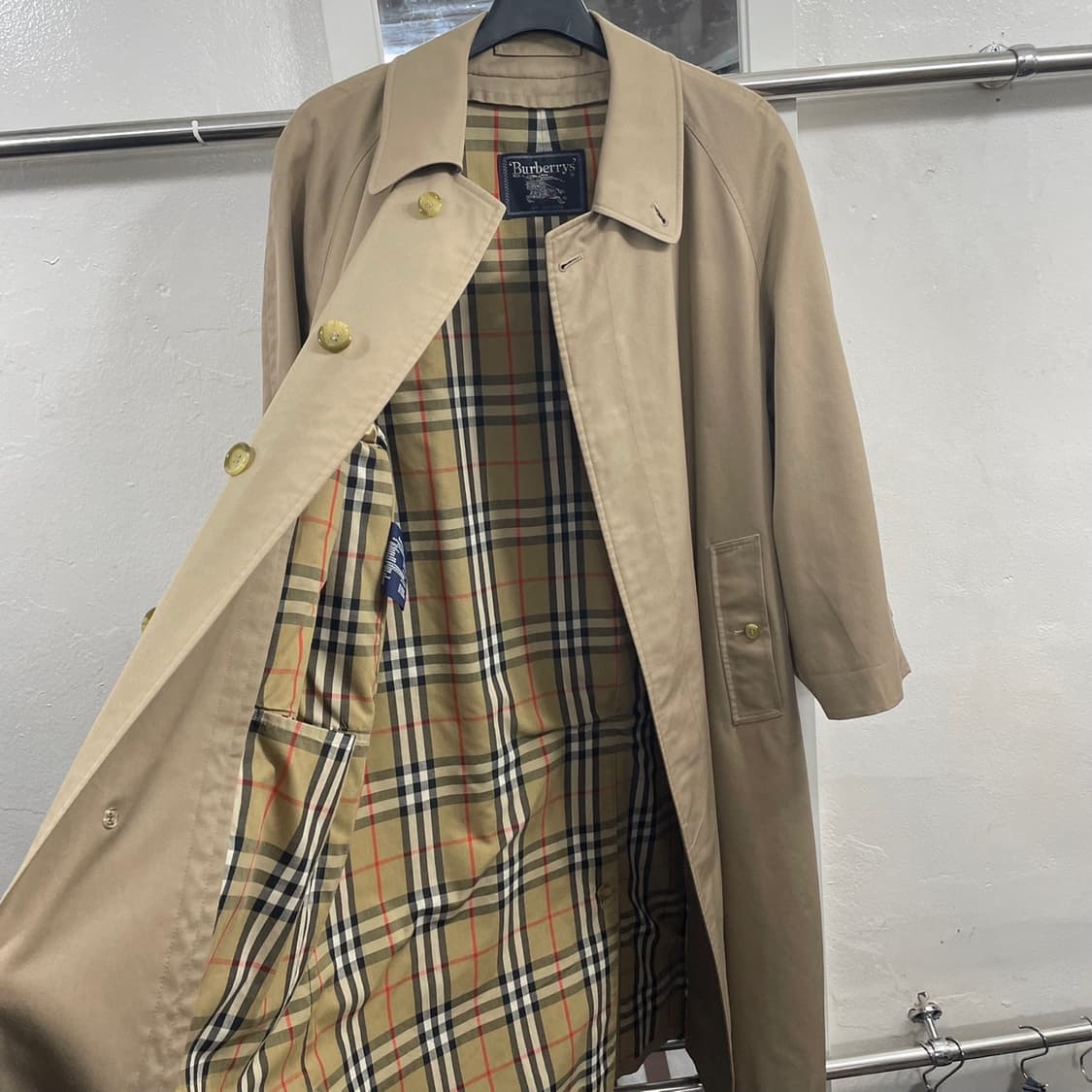 L 버버리 싱글 트렌치 롱코트 상품이미지4