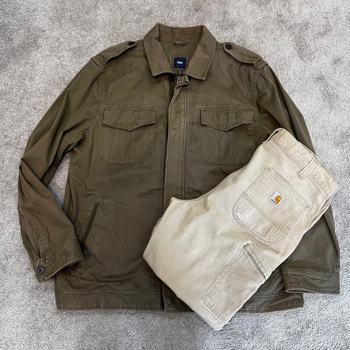 갭 빈티지 올리브 더스트 필드 자켓XXL 상품이미지1