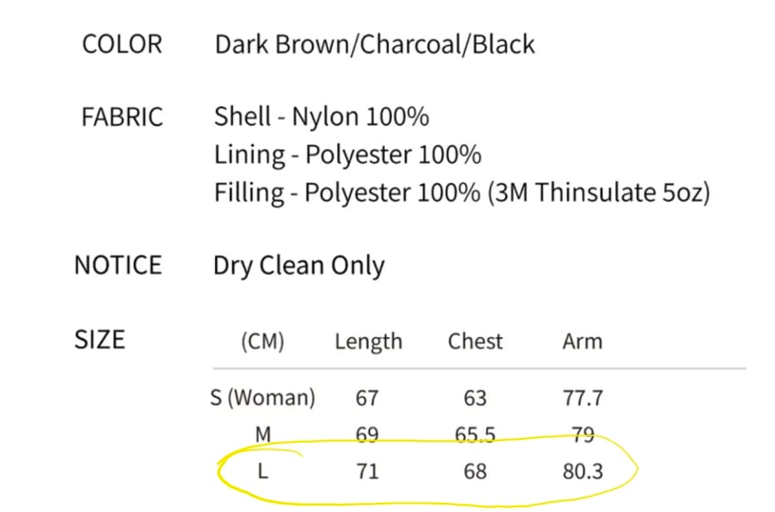 패러킷 리버시블 신슐레이트 패디드 점퍼 (챠콜 L) 상품이미지5