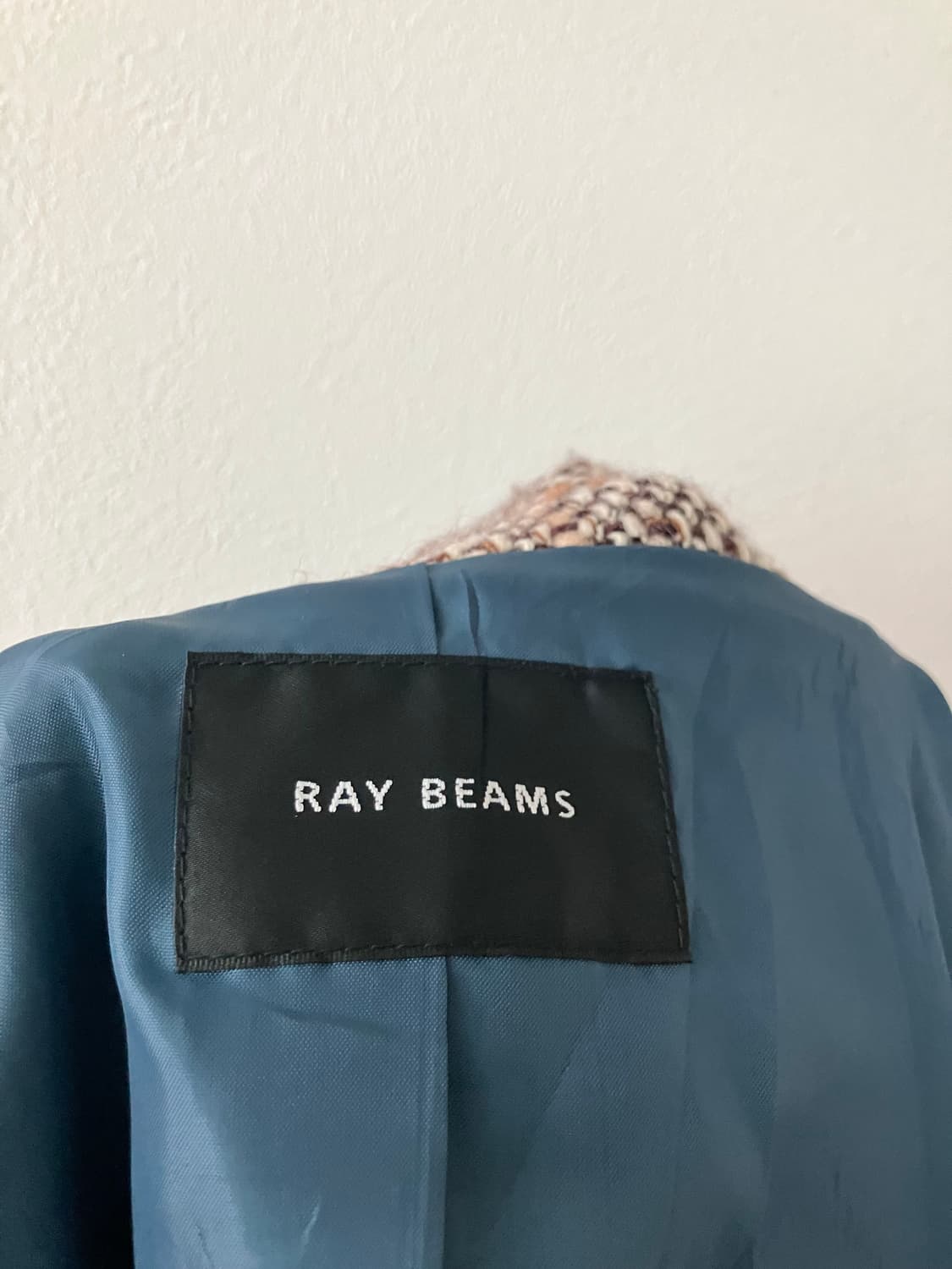 Ray Beams 레이빔즈 트위드 울혼방 자켓 숏기장코트 일본빈티지 상품이미지6