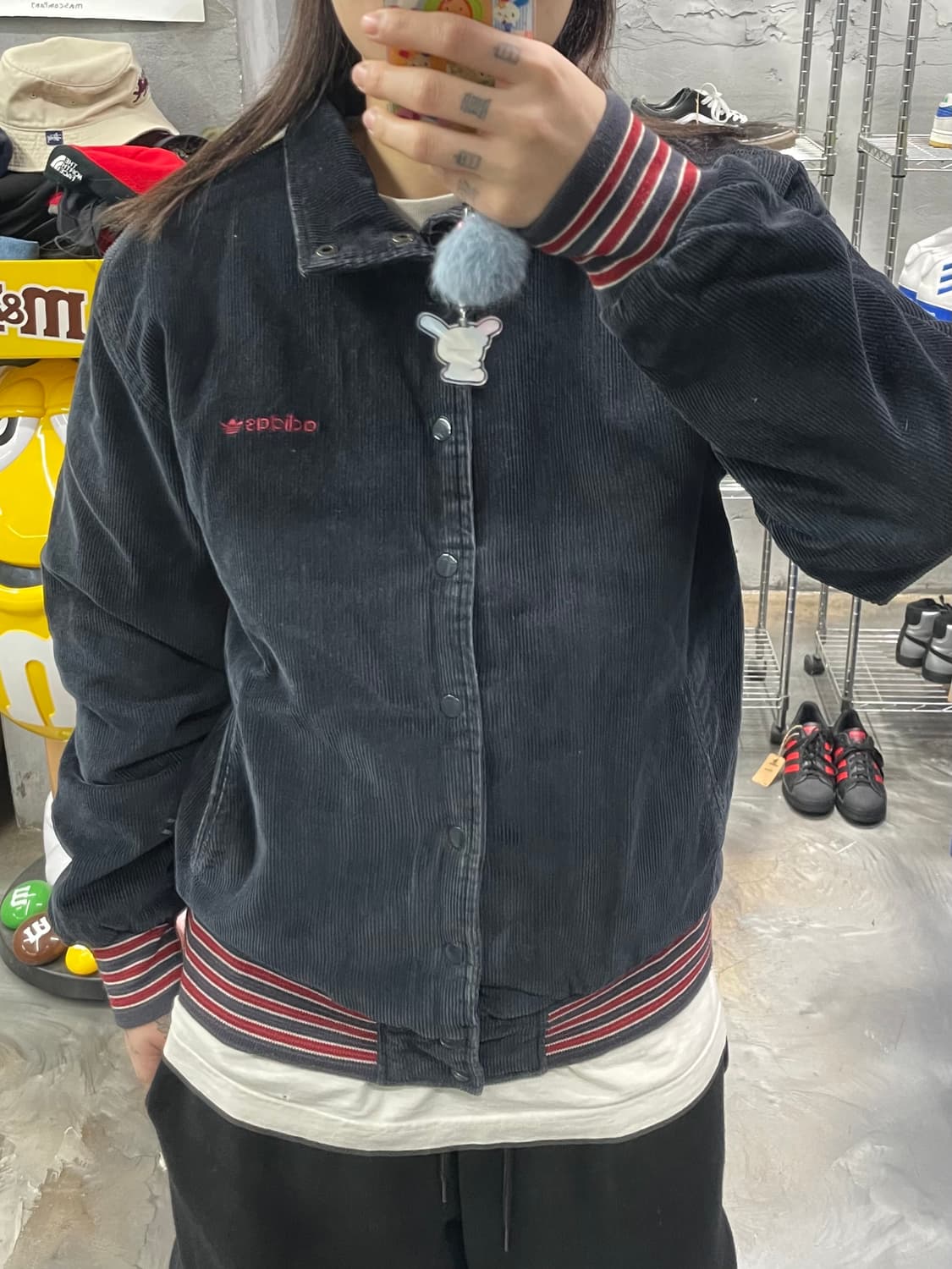 00s 아디다스 코듀로이 봄버 자켓 상품이미지9