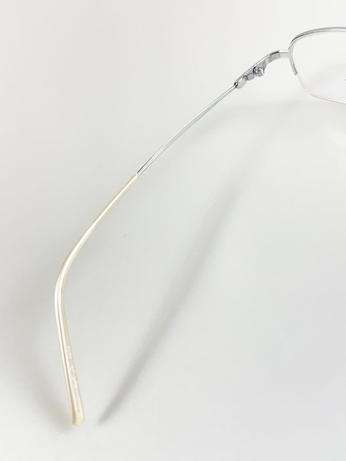 EYE LOOK 실버 메탈 반무테 스퀘어 빈티지 안경 상품이미지7