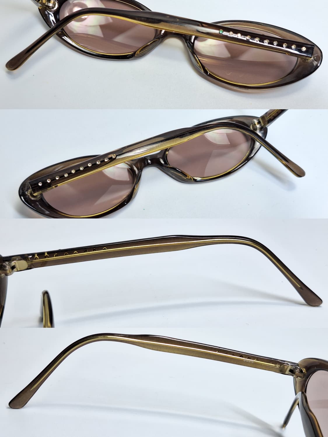 00s 일본 빈티지 보석 장식 긱시크 선글라스 겸 안경테 클래식 레트로  상품이미지5