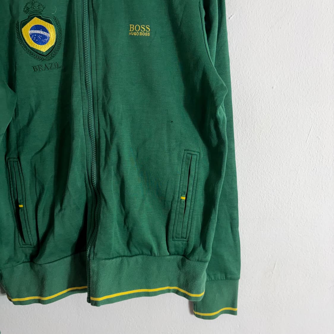 휴고보스 브라질 그린 집업 자켓(M) 상품이미지5