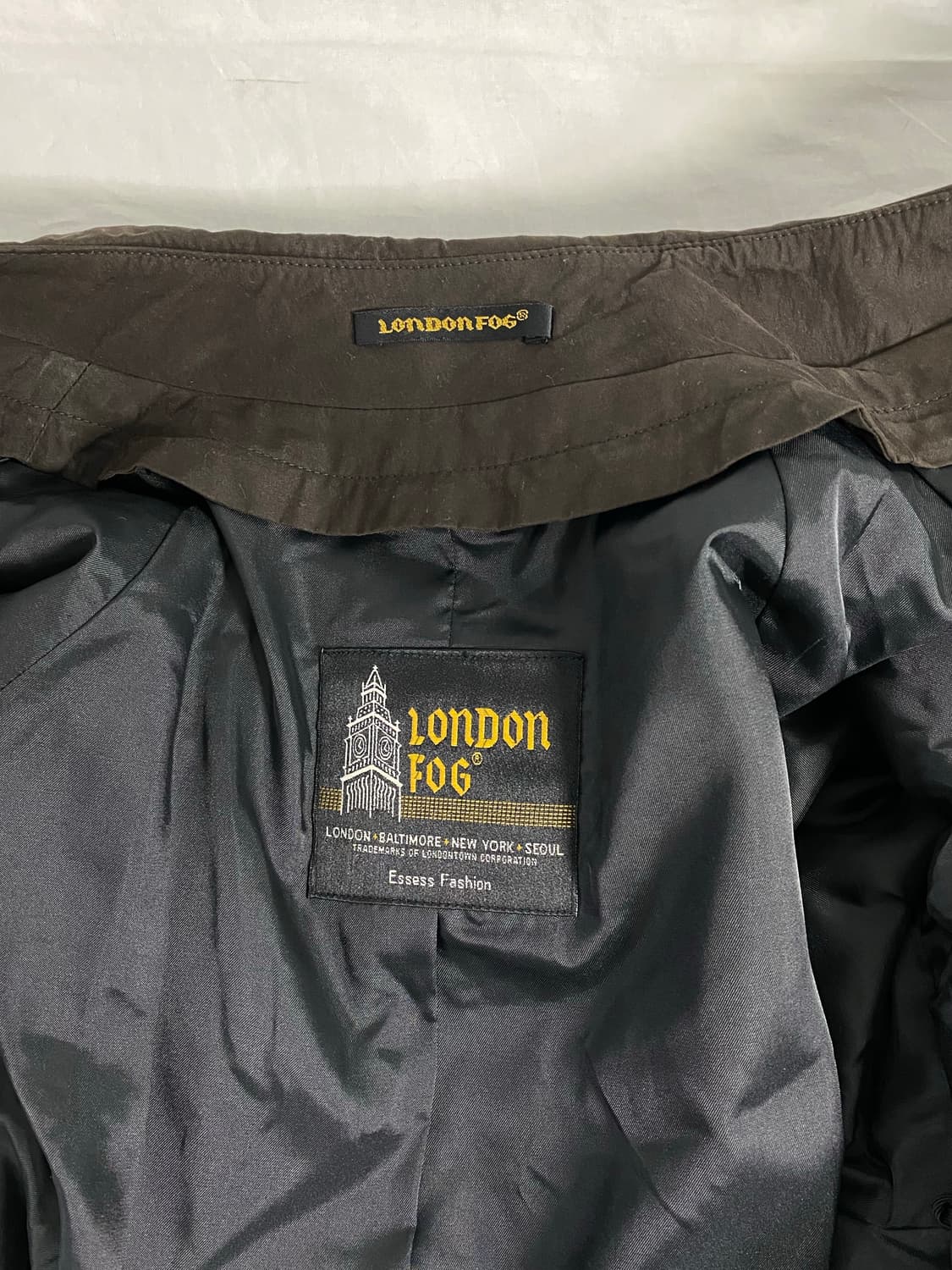 런던포그 브라운 트렌치 코트  상품이미지6