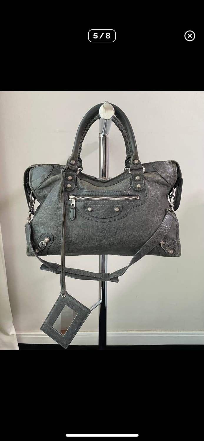 발렌시아가 모터백 진그레이 상품이미지1