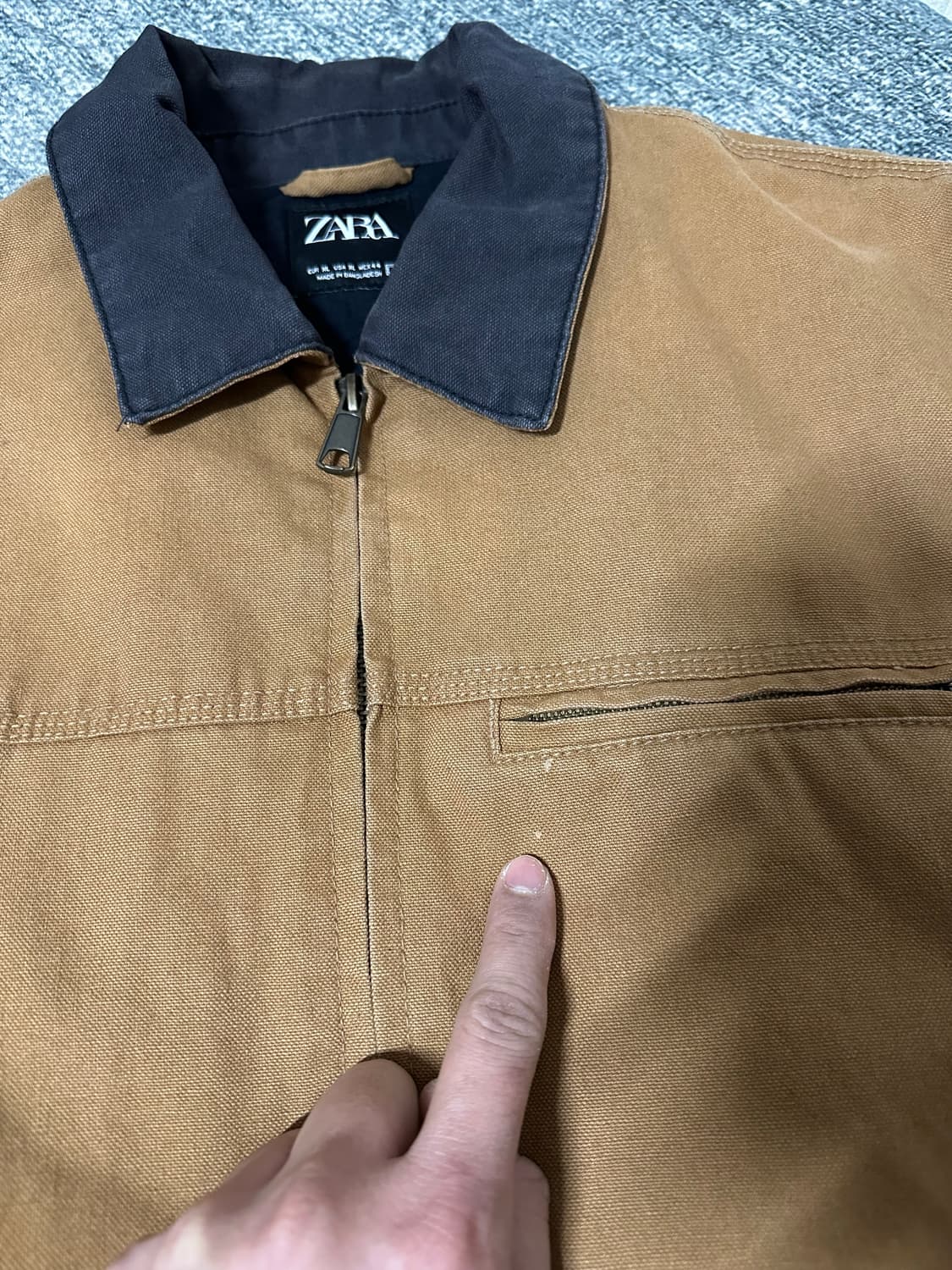  (카하트 디트로이트) 자라 브라운 코듀로이 자켓 상품이미지7