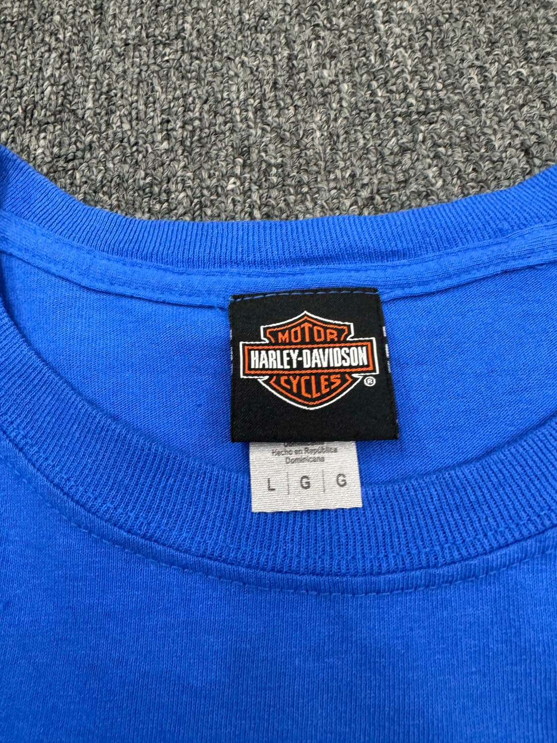 L)할리데이비슨 빈티지 프린팅 Laconia 반팔 상품이미지4