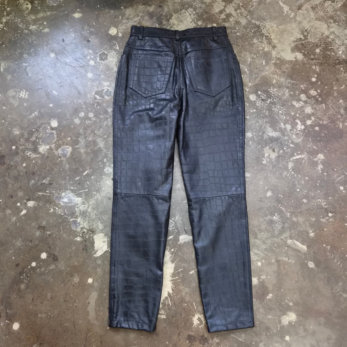 S) 빈티지 보테가베네타 리얼레더 팬츠 가죽바지 메이드 인 이태리 상품이미지4