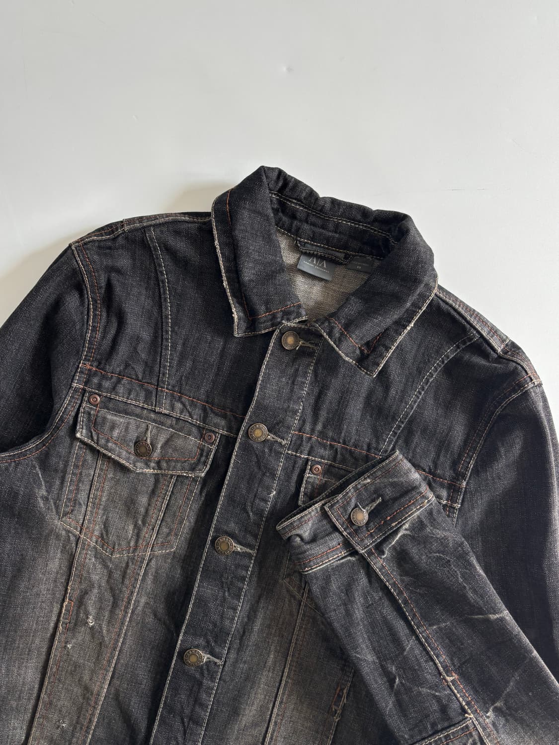 A/X Armani Exchange 아르마니 흑청 데님 자켓  상품이미지6