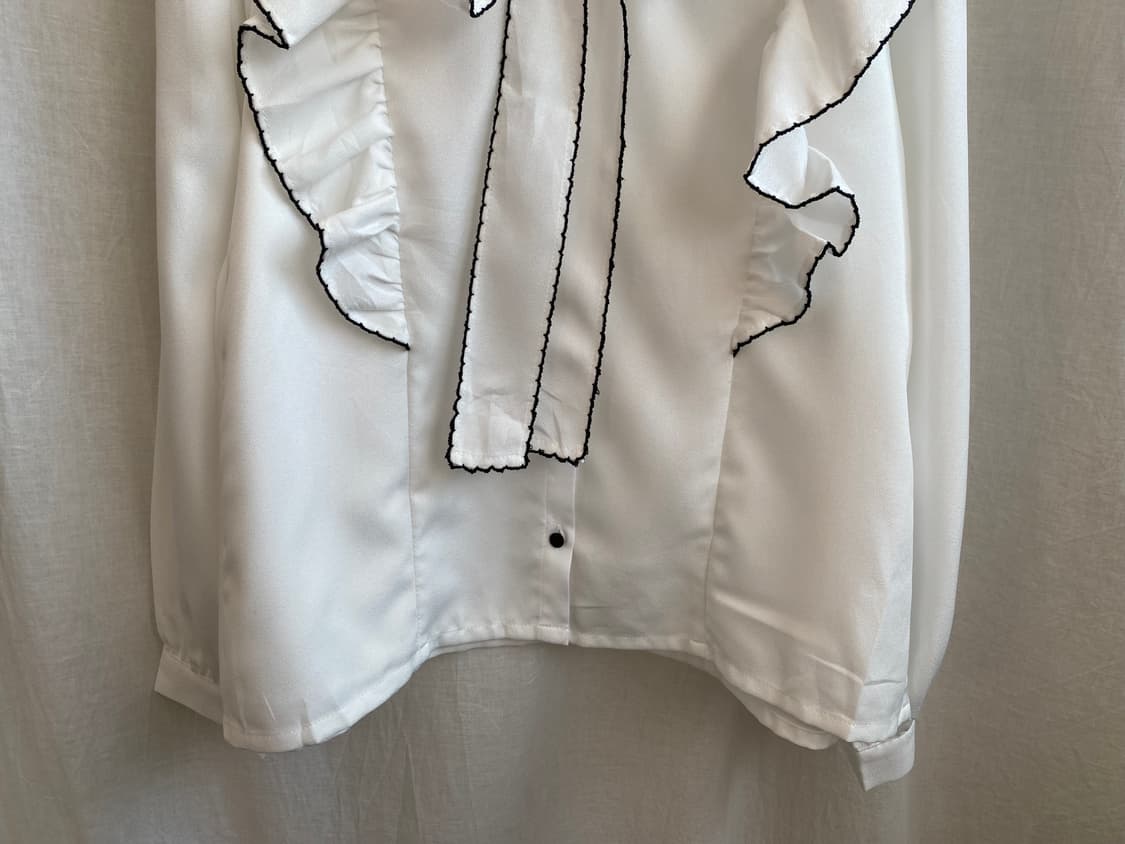 GRL 화이트 리본타이 블라우스(L) 상품이미지6