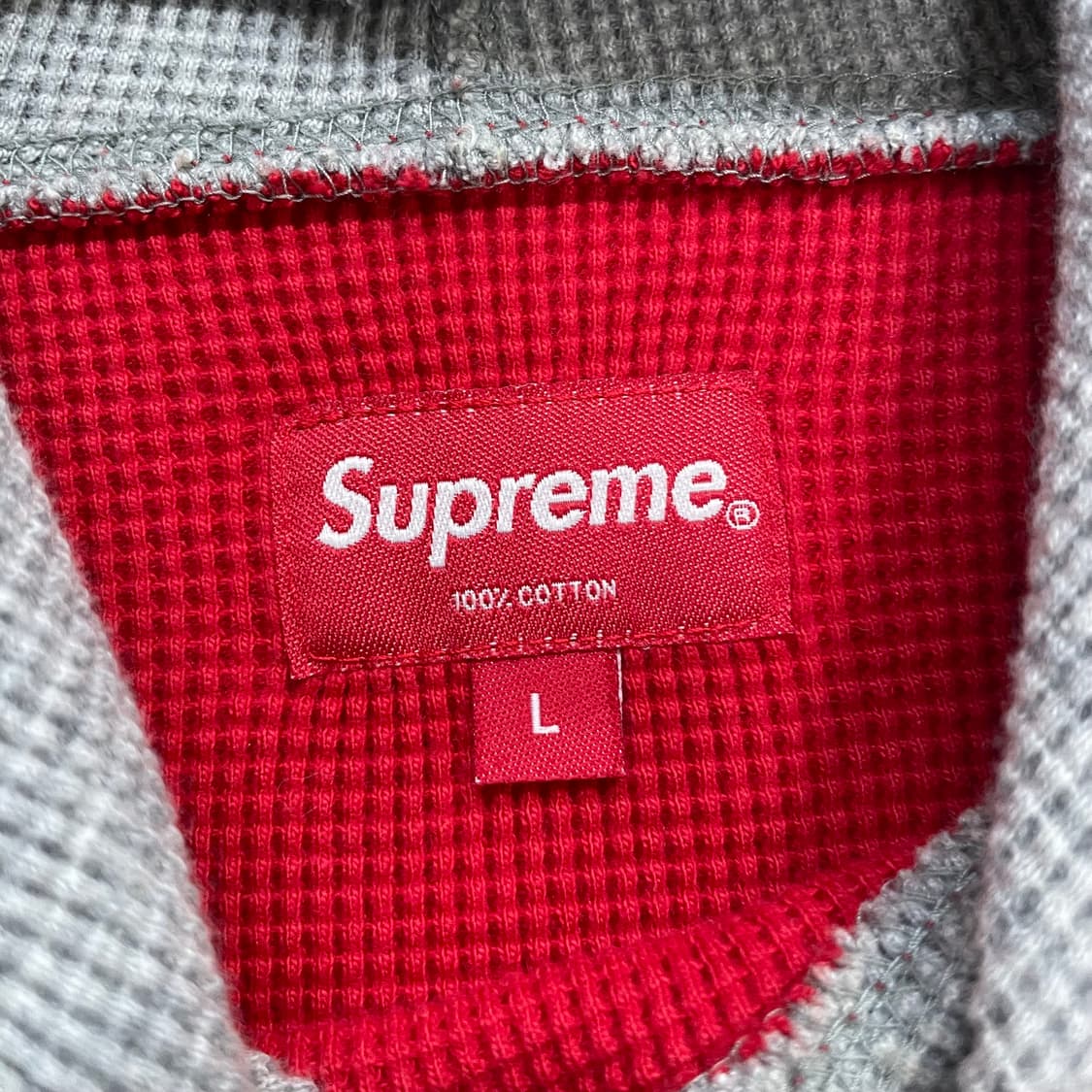 슈프림 Supreme 와플 써멀 후드티 레드 상품이미지5