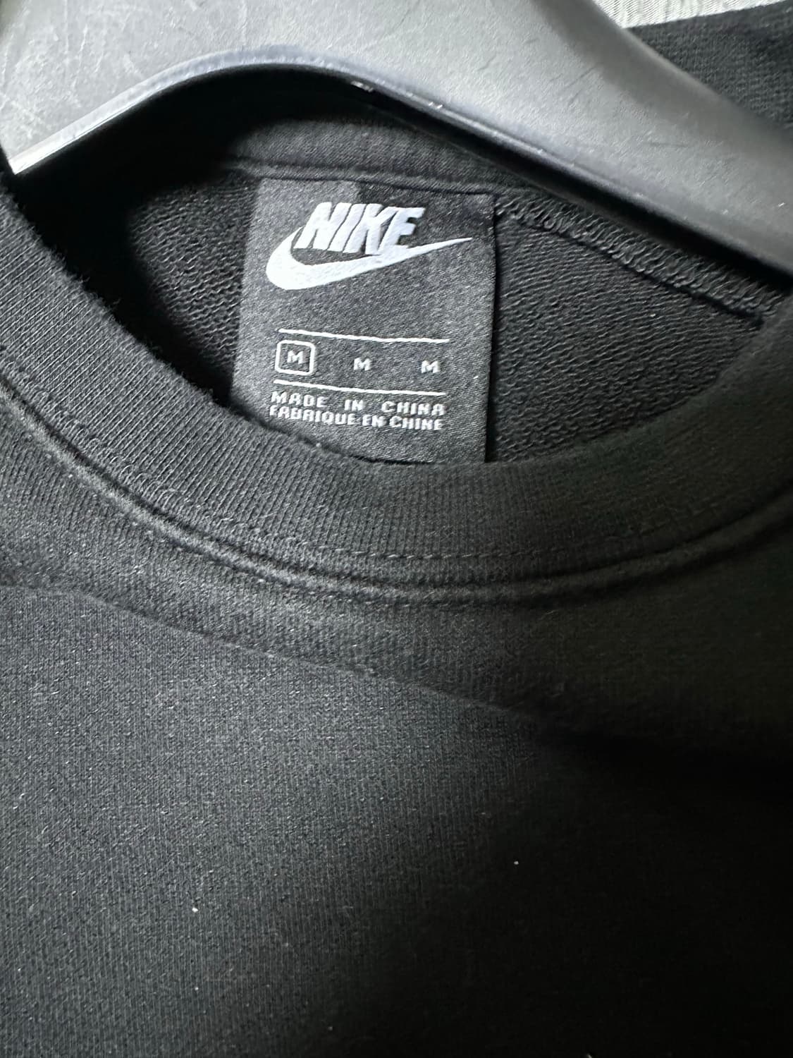 나이키 블랙 맨투맨 M 사이즈 상품이미지3