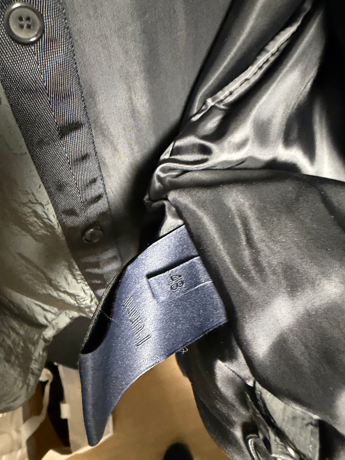 [48] 준지 22fw 패딩 셔츠 그레이 상품이미지3