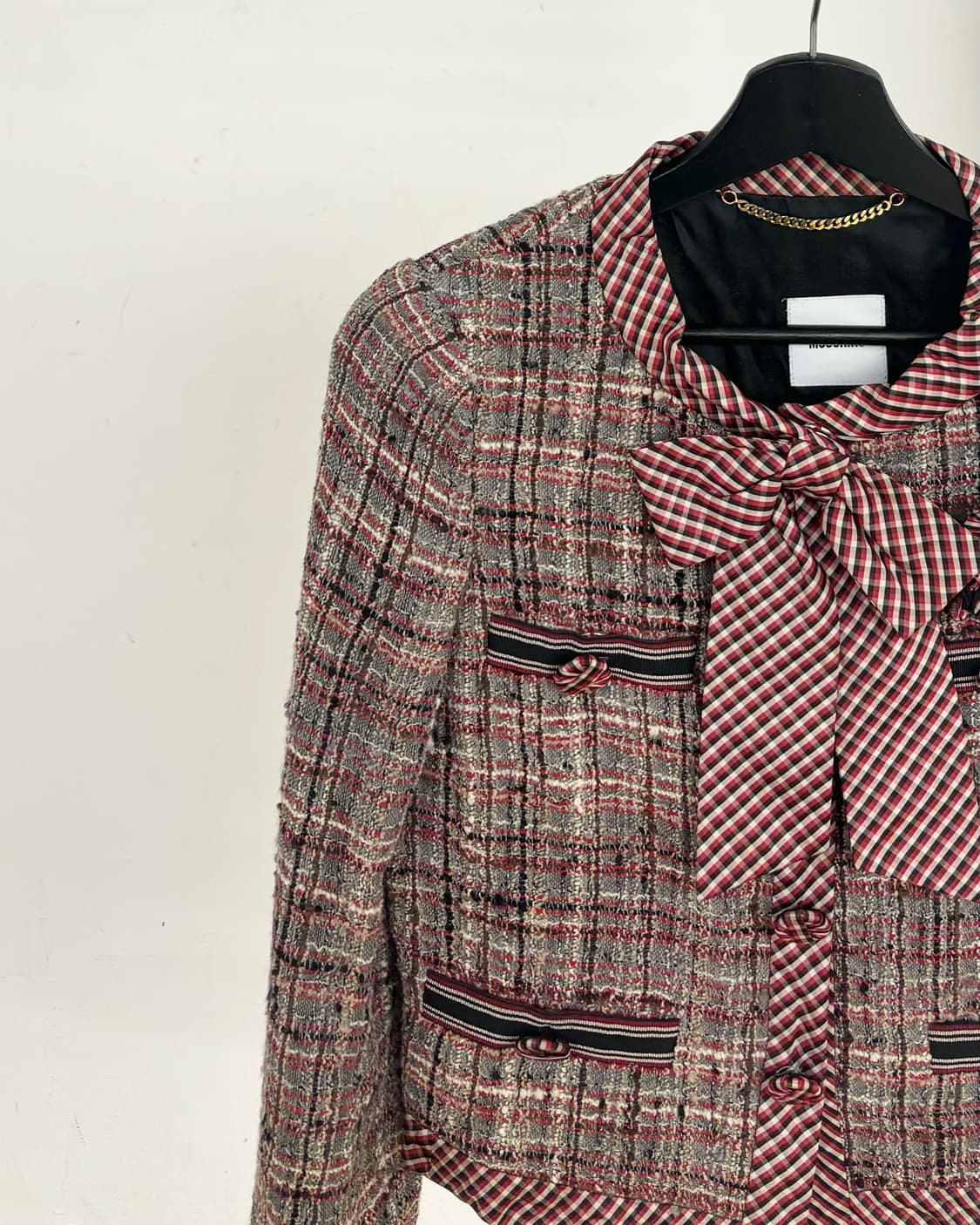 모스키노 리본 트위드 자켓 상품이미지3