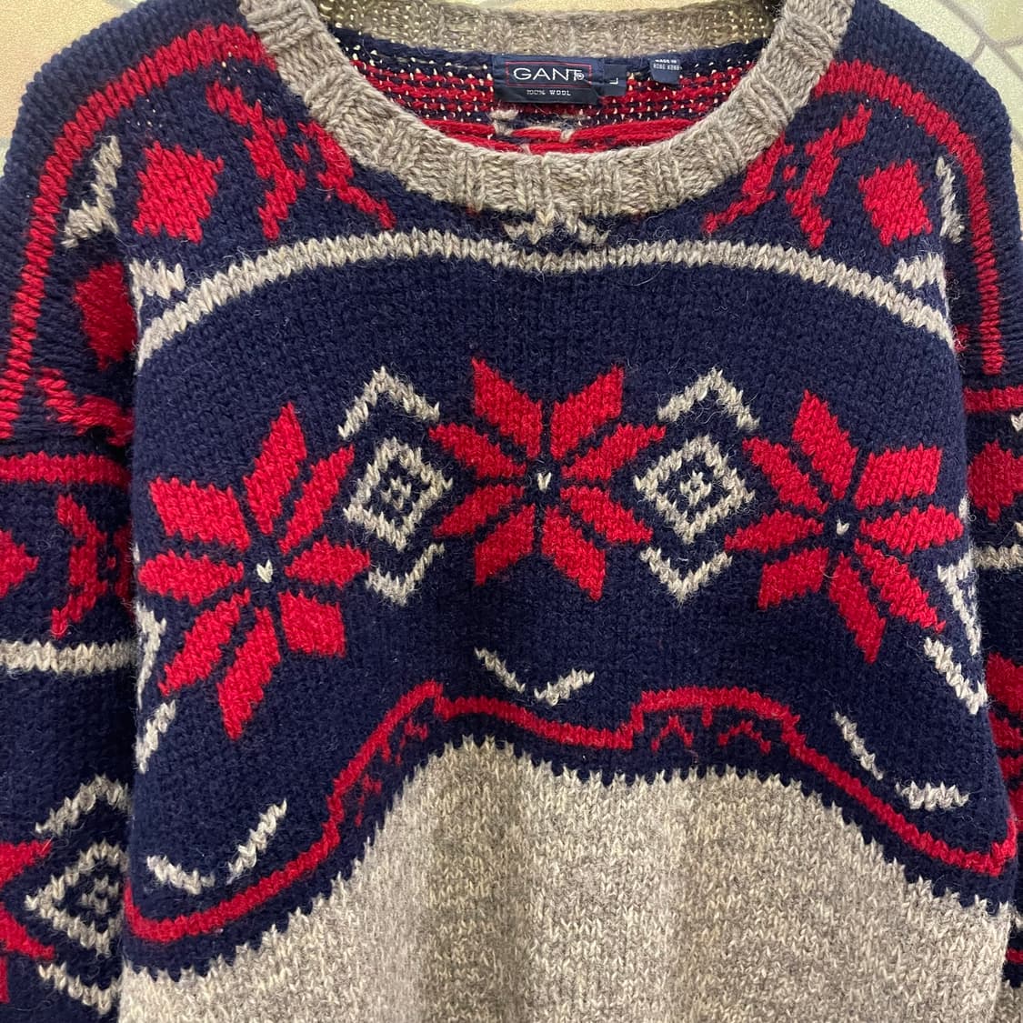 90's GANT sweater 100%wool 상품이미지3