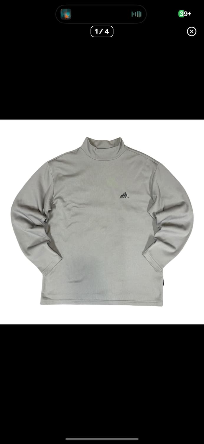 바배) 아디다스 그레이 터틀넥 롱슬리브 상품이미지1
