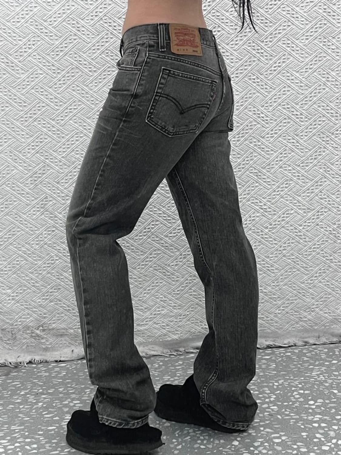 리바이스 504K 빈티지 워싱 흑청 데님팬츠 31인치 C07028 상품이미지1