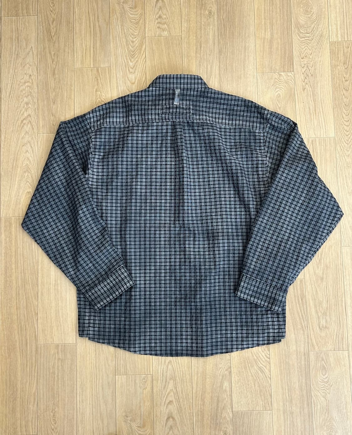 [L] NOMANUAL Oversized Check Shirt 상품이미지6