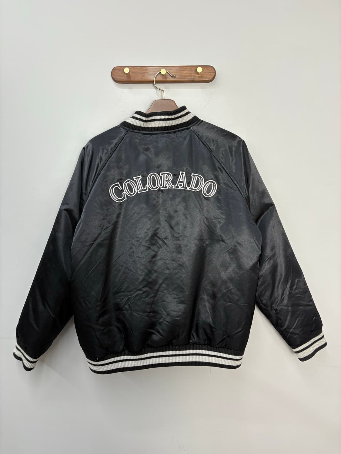 MLB 콜로라도 로커스 블랙 바시티 자켓 A3187 상품이미지6