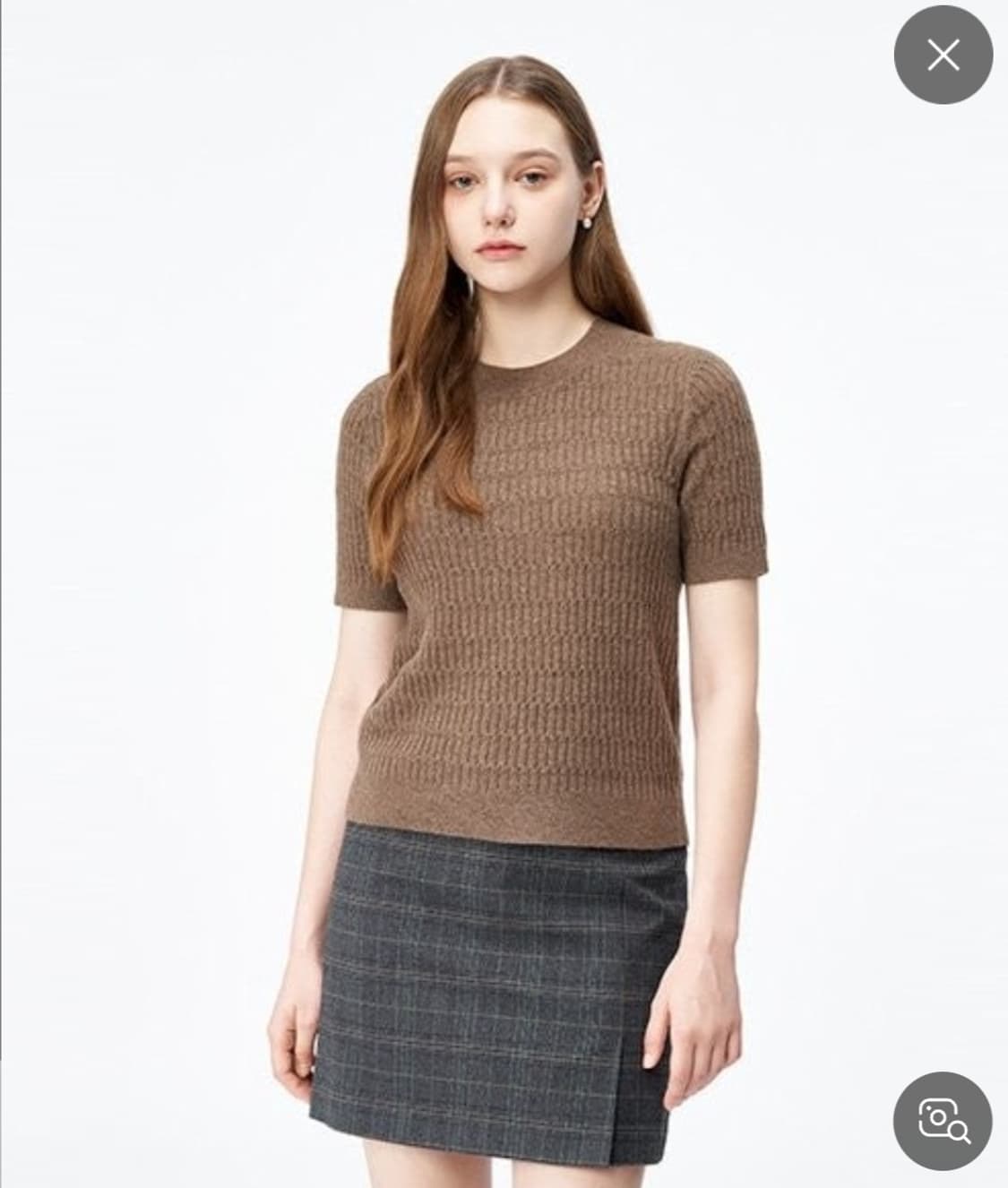 클럽모나코 2023 캐시미어 립 니트 XS사이즈 상품이미지1