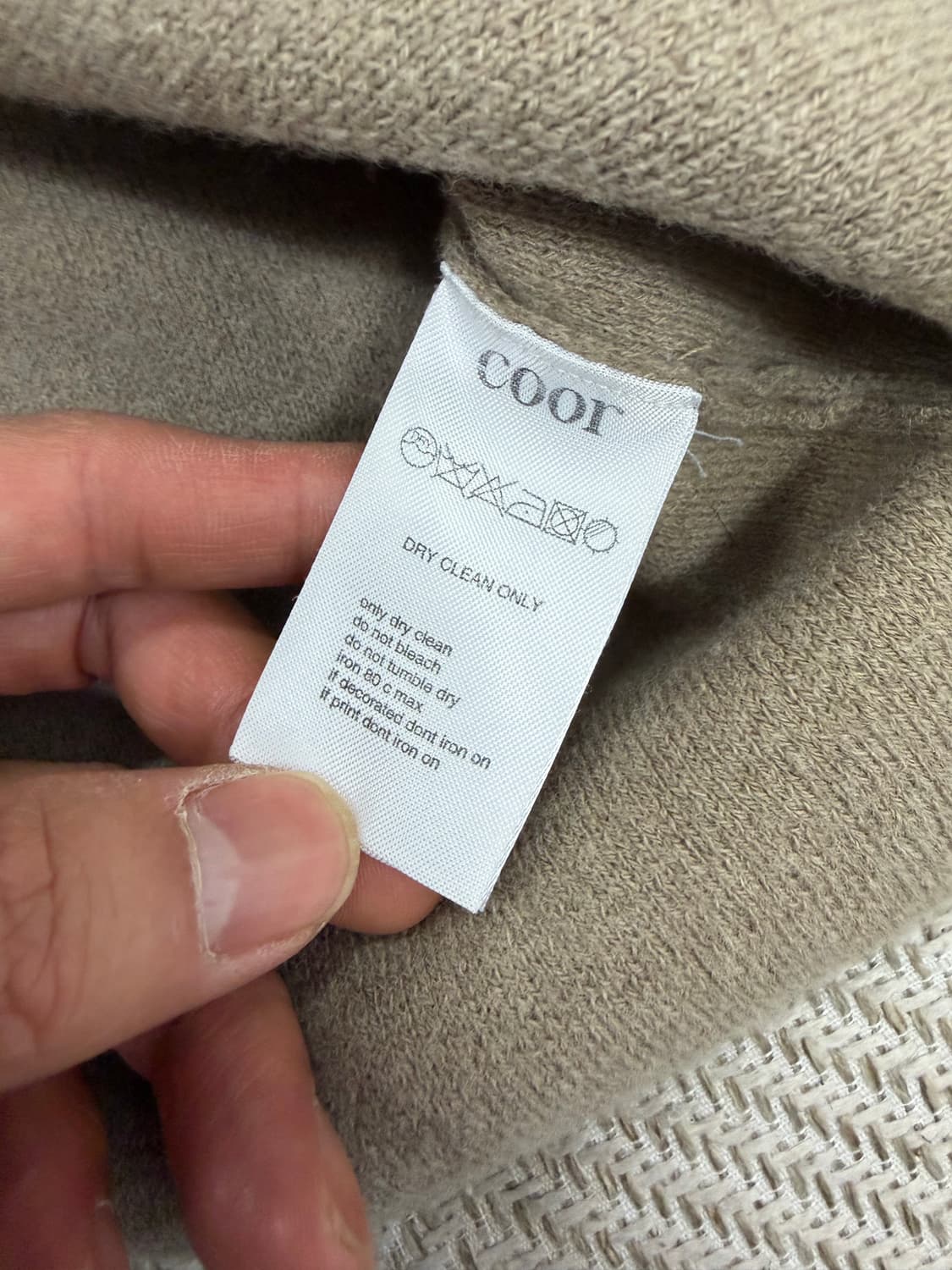 정품) COOR 쿠어 여성니트 S 상품이미지6
