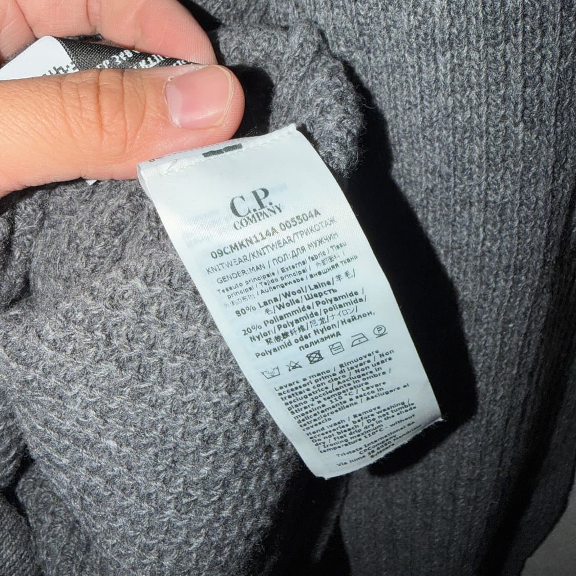 C.P컴퍼니 두툼 렌드와팬 라운드넥 니트 48 (남성 95-100) 상품이미지6