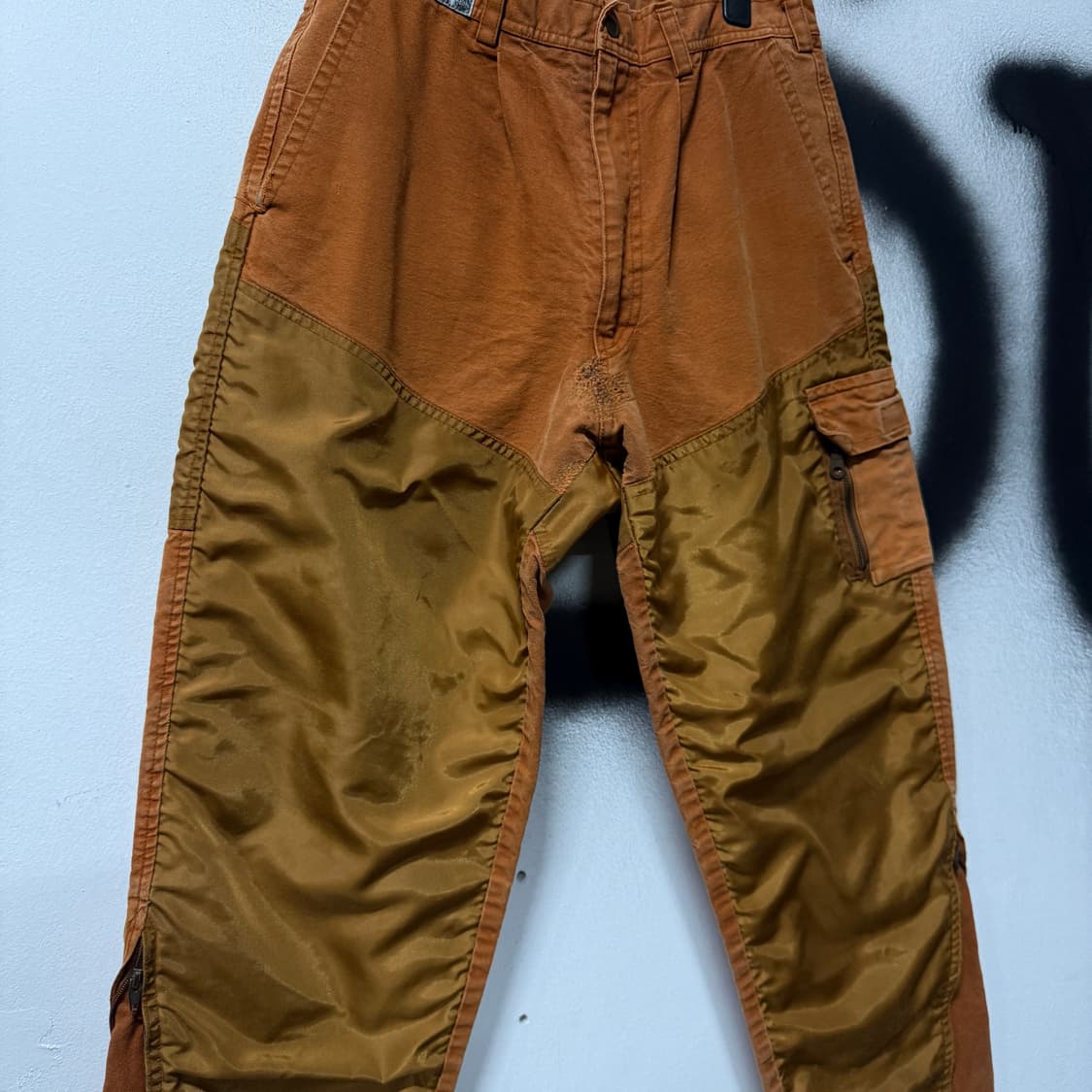 VTG 빈티지 나일론 더블니 벌룬핏 워크 데님 팬츠 상품이미지4