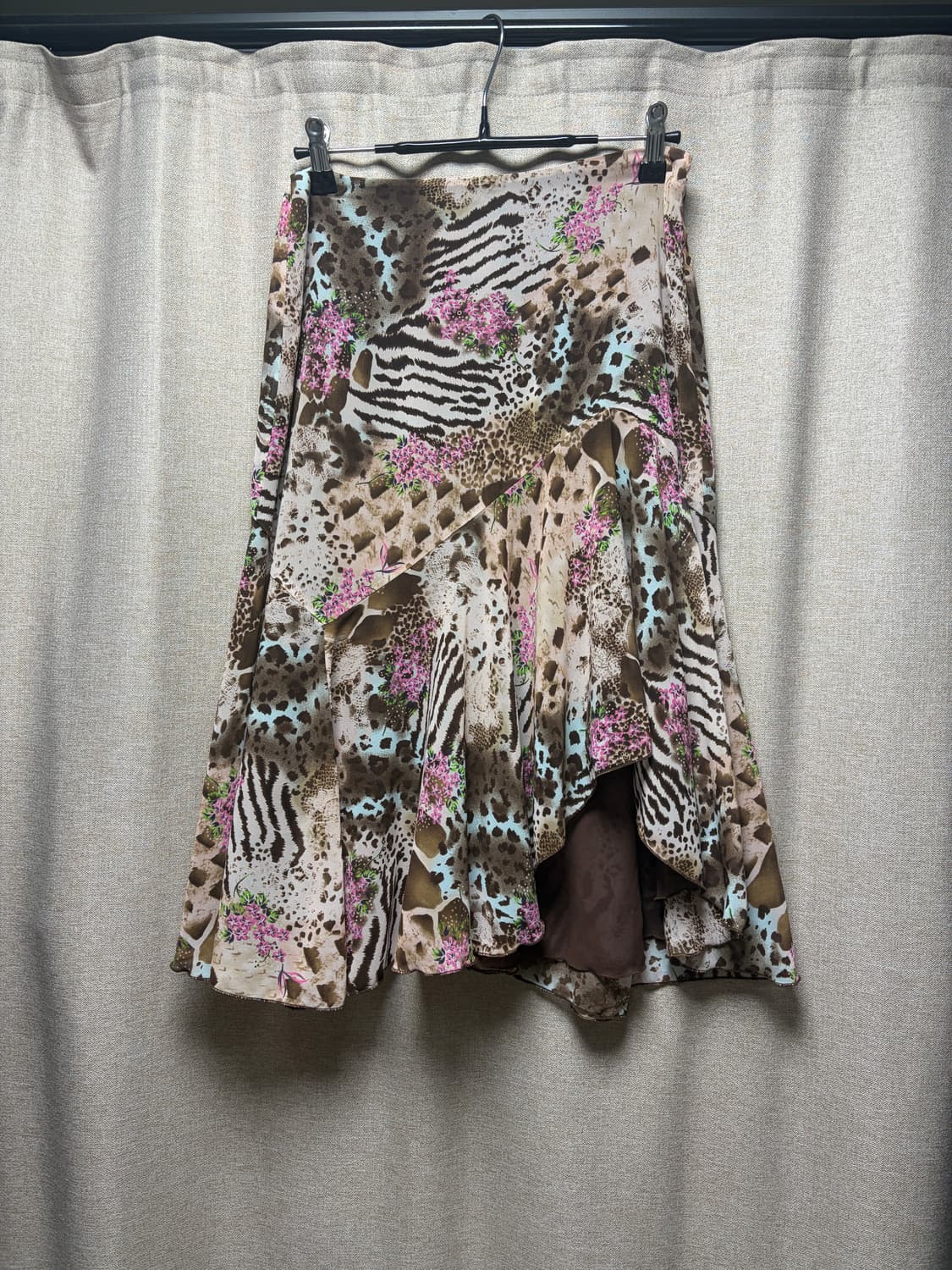 레오파드 지브라 쉬폰 스커트 상품이미지1