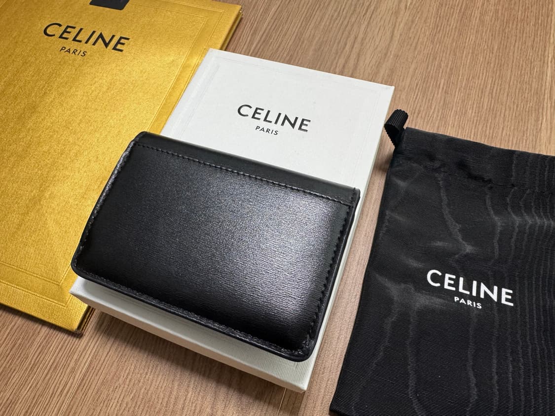 셀린느 트리옹프 카드지갑 블랙 상품이미지2