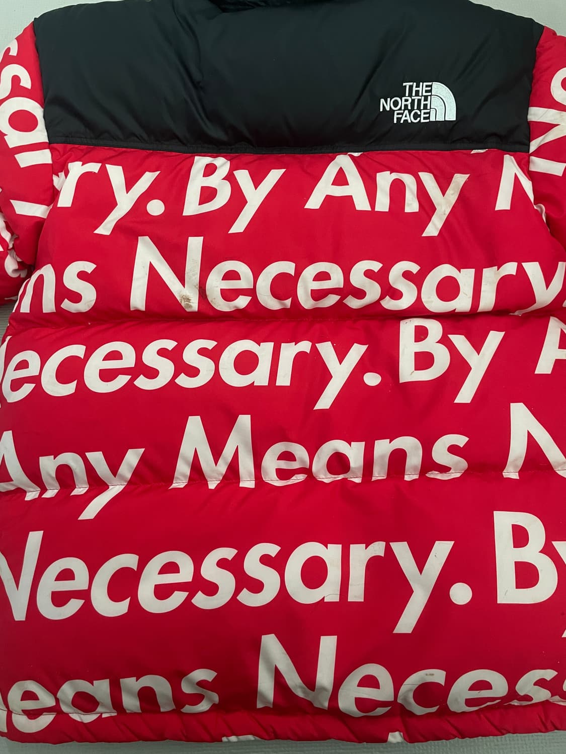 슈프림 노스페이스 15fw 레터링 눕시 레드 상품이미지9