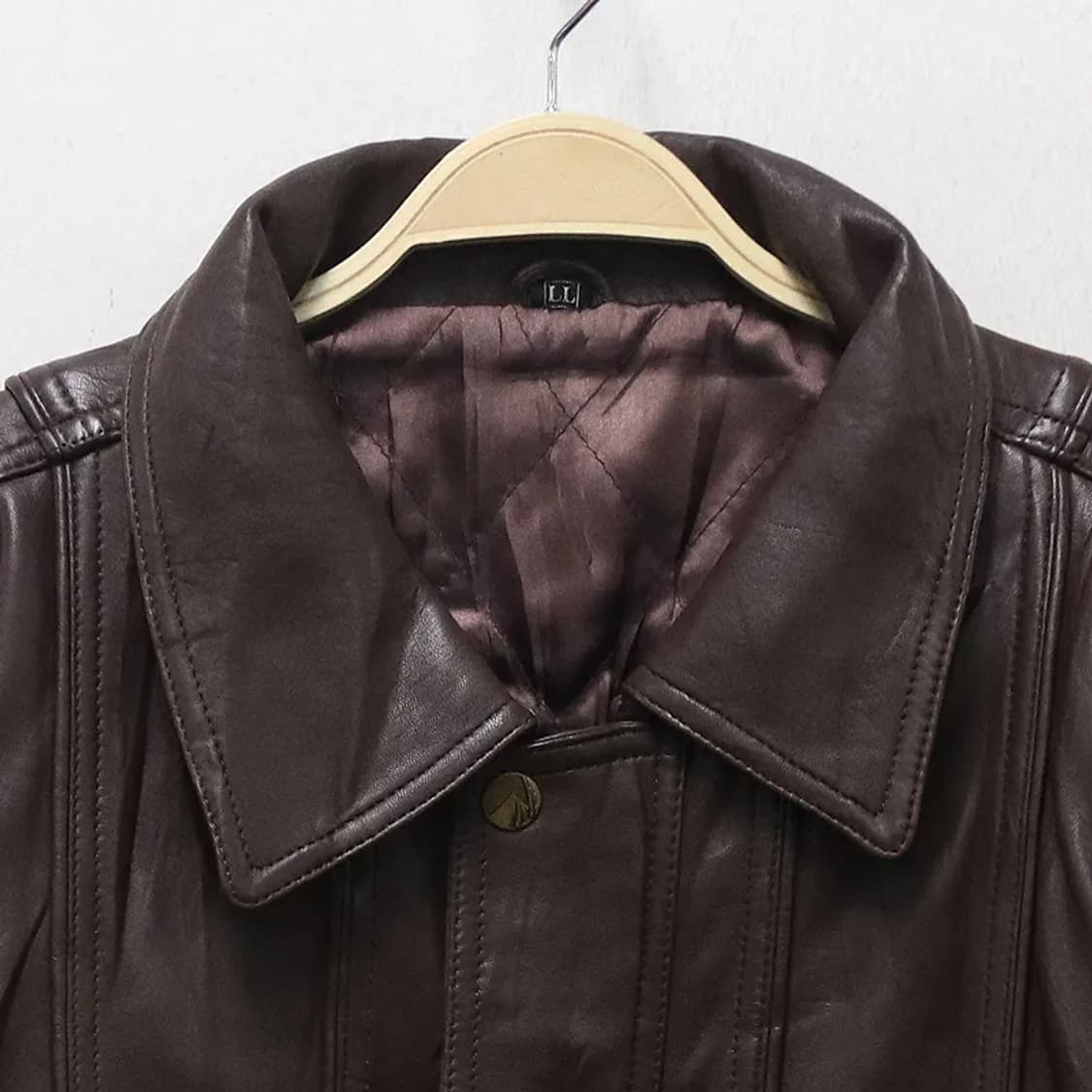 브라운 포켓 포인트 가죽 자켓 60235 상품이미지3