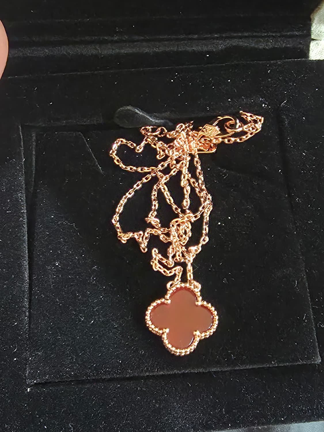 반클리프 빈티지 목걸이(레드) 상품이미지1