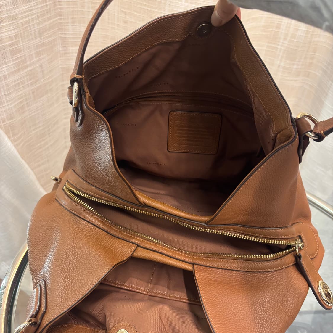 정품 코치 가죽 숄더백     상품이미지9