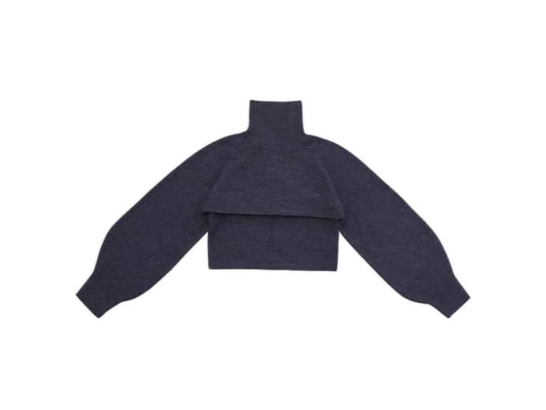 [트리밍버드] 레이어드 폴라니트 세트 Blue Gray 판매합니다 상품이미지7