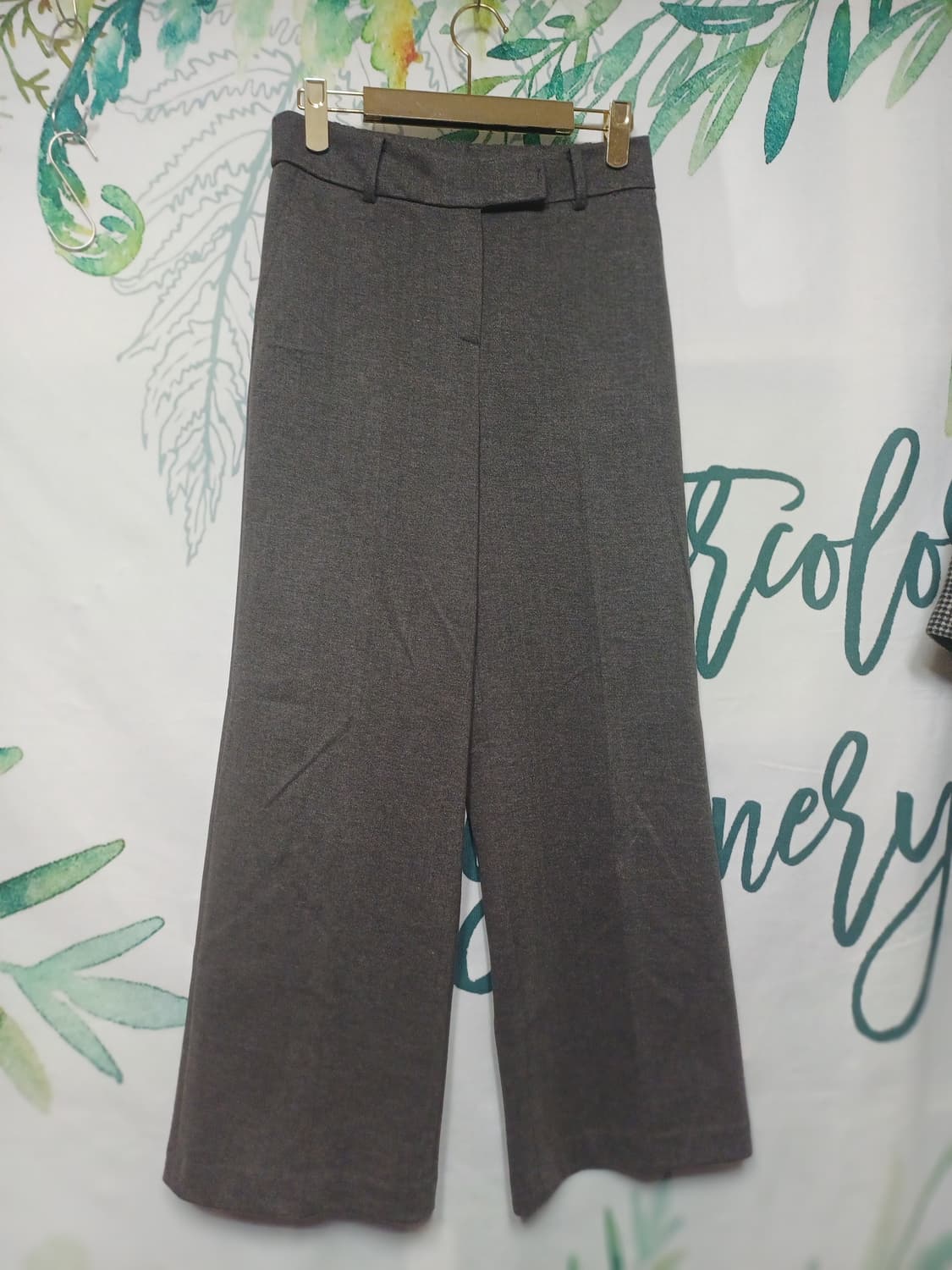 66~날씬 77)와이드 바지/와이드팬츠/통바지 상품이미지7