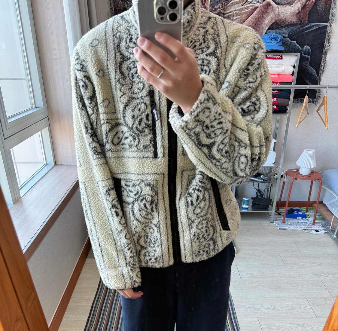 슈프림 반다나 리버시블 후리스 상품이미지1