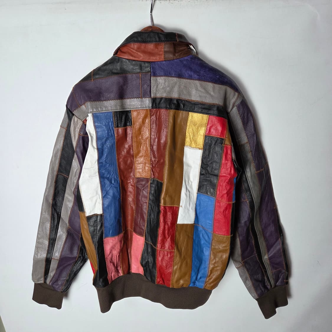 [Vintage] 빈티지 패치워크 커스텀 레더 자켓 상품이미지2