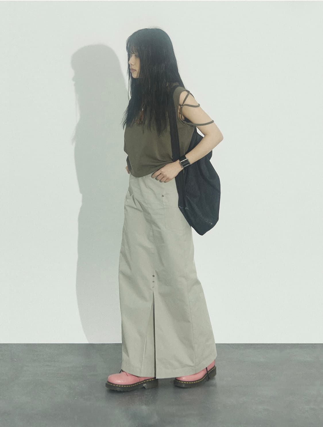 스틸레써디 맥시 롱 스커트 상품이미지2