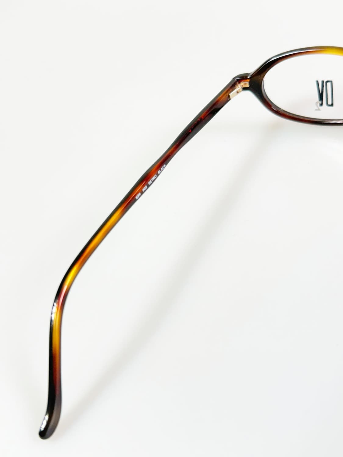 90s DEJAVU 블랙 & 톨토이즈 오벌 뿔테 빈티지 안경 상품이미지8