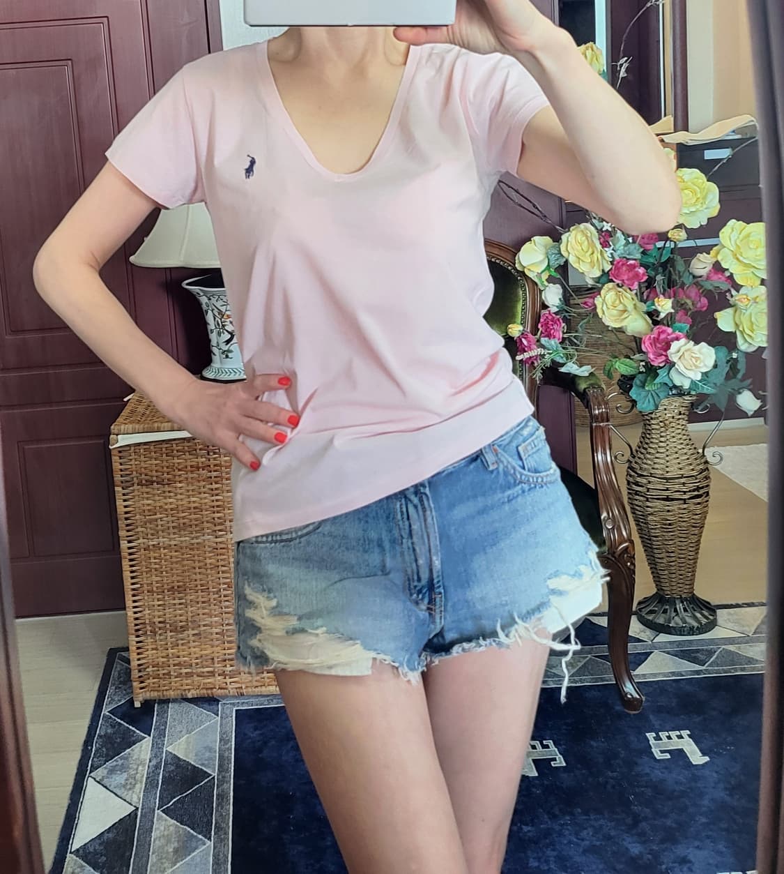 새상 정품 폴로 랄프로렌 면티셔츠 상품이미지1