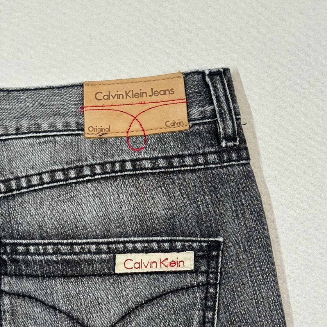 35inch) 캘빈클라인 CK 그레이 데님 청바지 상품이미지3