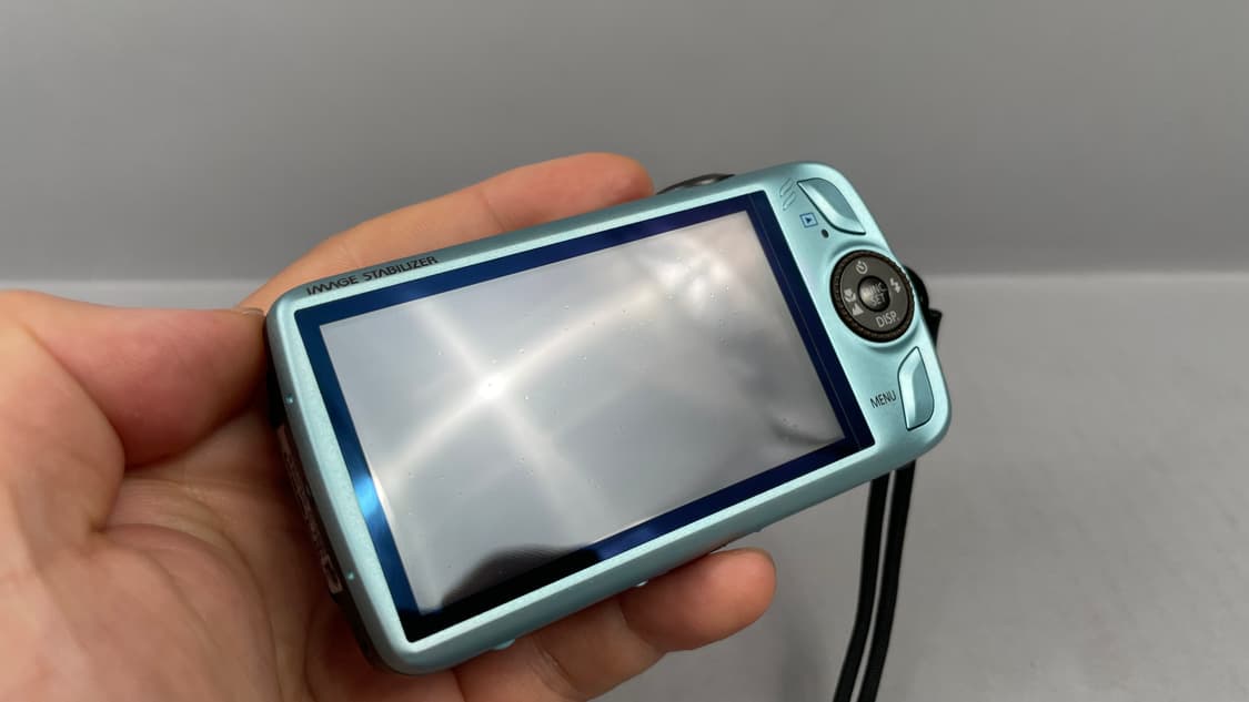작례O 캐논 익서스 IXUS 200 IS 민트색 빈티지 디지털 카메라 상품이미지3